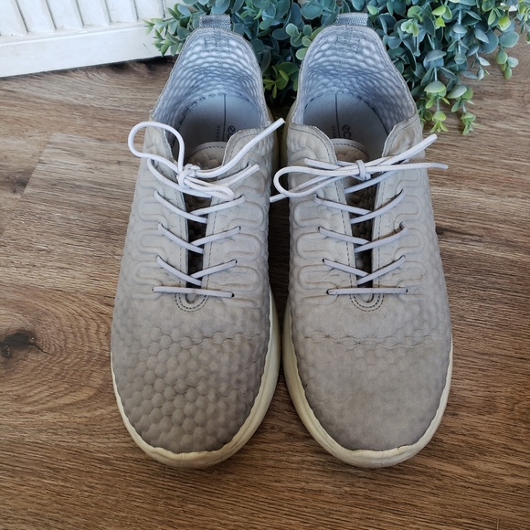 ECCO Mens Ecco Therap Gray Lace Up Walking Athletic and Training Shoes 9-9.5 - Picture 3 of 9